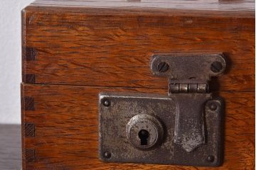 アンティーク家具　和製アンティーク　ナラ材製　印箱(小物収納箱)