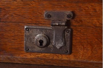 アンティーク家具　和製アンティーク　ナラ材製　印箱(小物収納箱)