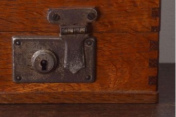 アンティーク家具　和製アンティーク　ナラ材製　印箱(小物収納箱)