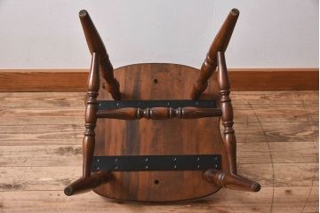 ヴィンテージ家具　飛騨産業　キツツキマーク　上質なデザインのビンテージチェア(椅子)(2)