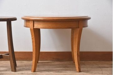 天童木工　中古　上品なデザインのラウンドテーブル(1)