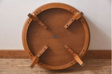 天童木工　中古　上品なデザインのラウンドテーブル(1)