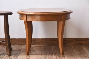 天童木工　中古　上品なデザインのラウンドテーブル(3)