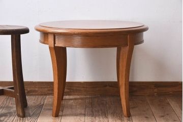 天童木工　中古　上品なデザインのラウンドテーブル(3)