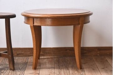 天童木工　中古　上品なデザインのラウンドテーブル(3)