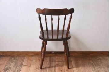 ヴィンテージ家具　飛騨産業　キツツキマーク　上質なデザインのビンテージチェア(椅子)(2)