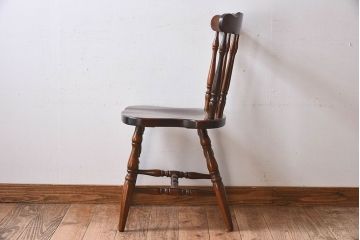 ヴィンテージ家具　飛騨産業　キツツキマーク　上質なデザインのビンテージチェア(椅子)(2)
