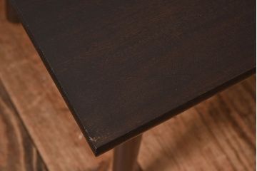 和製アンティーク　当店リメイク品　栓材製天板のサイドテーブル