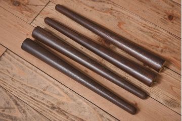 和製アンティーク　当店リメイク品　栓材製天板のサイドテーブル