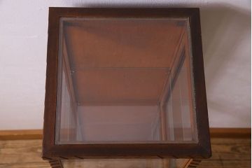 アンティーク家具　和製アンティーク　珍しいサイズの縦長ガラスケース(ショーケース)