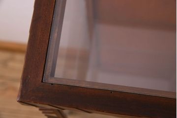 アンティーク家具　和製アンティーク　珍しいサイズの縦長ガラスケース(ショーケース)