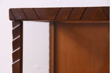 アンティーク家具　和製アンティーク　珍しいサイズの縦長ガラスケース(ショーケース)