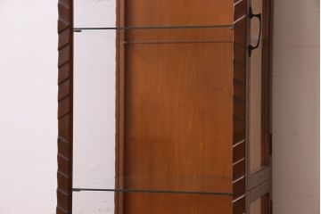アンティーク家具　和製アンティーク　珍しいサイズの縦長ガラスケース(ショーケース)