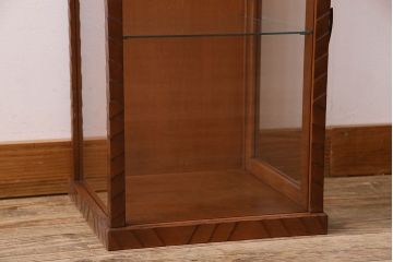 アンティーク家具　和製アンティーク　珍しいサイズの縦長ガラスケース(ショーケース)