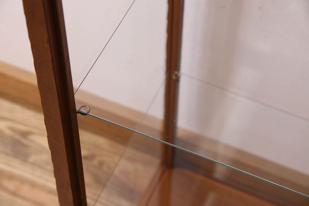 アンティーク家具　和製アンティーク　珍しいサイズの縦長ガラスケース(ショーケース)