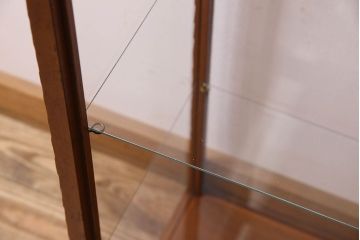アンティーク家具　和製アンティーク　珍しいサイズの縦長ガラスケース(ショーケース)
