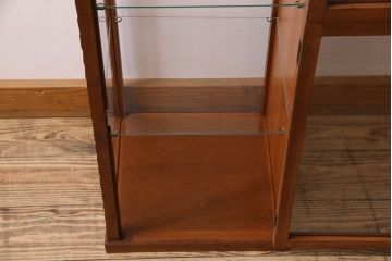 アンティーク家具　和製アンティーク　珍しいサイズの縦長ガラスケース(ショーケース)