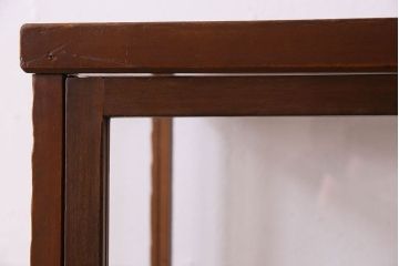 アンティーク家具　和製アンティーク　珍しいサイズの縦長ガラスケース(ショーケース)