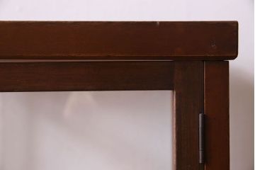 アンティーク家具　和製アンティーク　珍しいサイズの縦長ガラスケース(ショーケース)