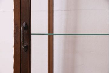 アンティーク家具　和製アンティーク　珍しいサイズの縦長ガラスケース(ショーケース)