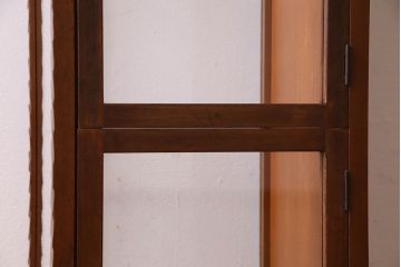 アンティーク家具　和製アンティーク　珍しいサイズの縦長ガラスケース(ショーケース)