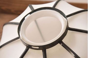 和製アンティーク　上品なほおずき型の電笠(天井照明)(1)