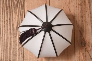 和製アンティーク　上品なほおずき型の電笠(天井照明)(2)