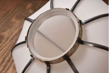 和製アンティーク　上品なほおずき型の電笠(天井照明)(2)