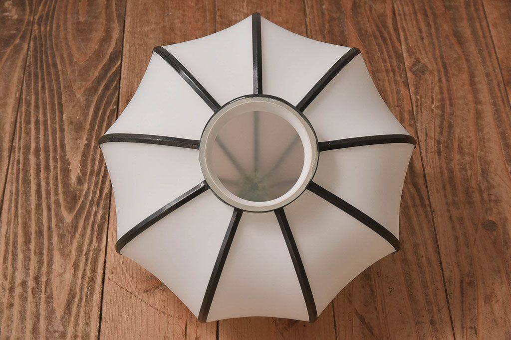 和製アンティーク　上品なほおずき型の電笠(天井照明)(3)