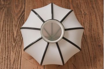 和製アンティーク　上品なほおずき型の電笠(天井照明)(3)