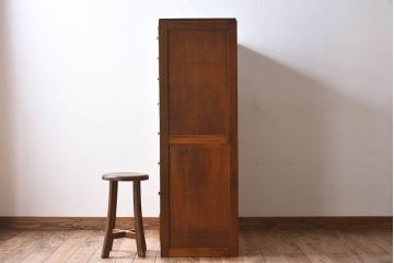 レトロ家具　昭和レトロ　人気のダイヤガラス入りの愛らしいチェスト