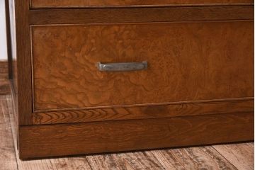 レトロ家具　昭和レトロ　人気のダイヤガラス入りの愛らしいチェスト