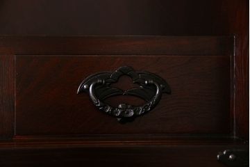アンティーク家具　伝統工芸　高級品!二段重ね岩谷堂茶箪笥(収納棚、戸棚)