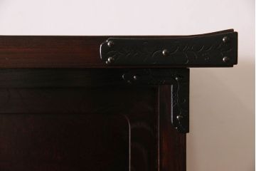 アンティーク家具　伝統工芸　高級品!二段重ね岩谷堂茶箪笥(収納棚、戸棚)