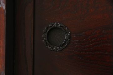 アンティーク家具　伝統工芸　高級品!二段重ね岩谷堂茶箪笥(収納棚、戸棚)