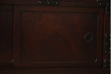 アンティーク家具　伝統工芸　高級品!二段重ね岩谷堂茶箪笥(収納棚、戸棚)