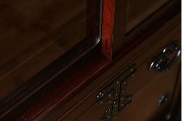 アンティーク家具　伝統工芸　高級品!二段重ね岩谷堂茶箪笥(収納棚、戸棚)