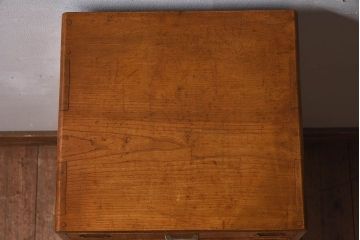 レトロ家具　和製アンティーク　栓材　11杯付き!昭和レトロな小引き出し