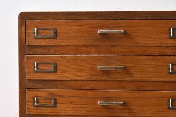 レトロ家具　和製アンティーク　栓材　11杯付き!昭和レトロな小引き出し