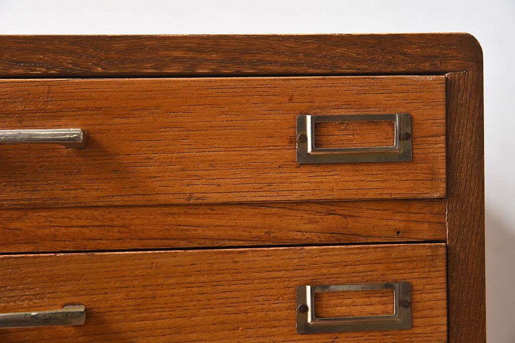 レトロ家具　和製アンティーク　栓材　11杯付き!昭和レトロな小引き出し