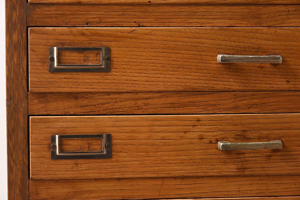 レトロ家具　和製アンティーク　栓材　11杯付き!昭和レトロな小引き出し