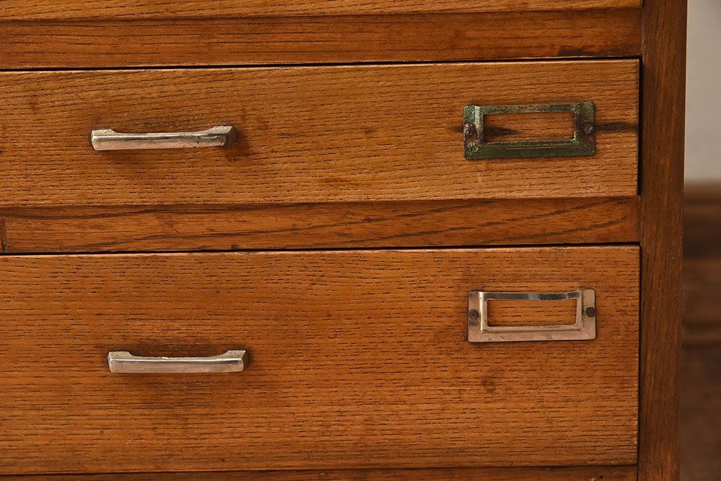 レトロ家具　和製アンティーク　栓材　11杯付き!昭和レトロな小引き出し