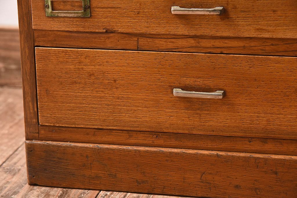レトロ家具　和製アンティーク　栓材　11杯付き!昭和レトロな小引き出し