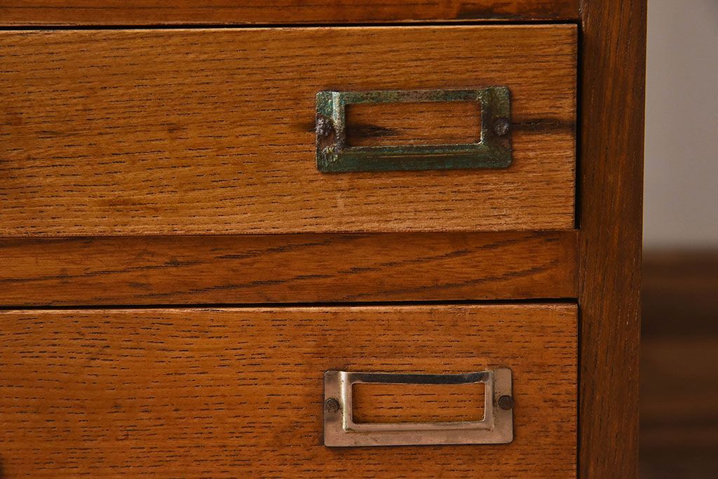 レトロ家具　和製アンティーク　栓材　11杯付き!昭和レトロな小引き出し