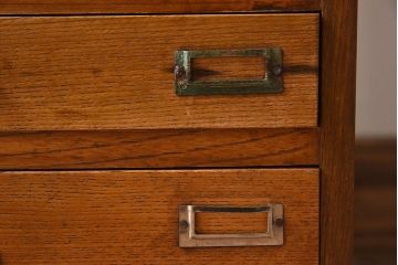 レトロ家具　和製アンティーク　栓材　11杯付き!昭和レトロな小引き出し
