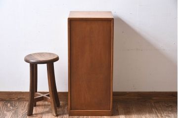 レトロ家具　和製アンティーク　栓材　11杯付き!昭和レトロな小引き出し