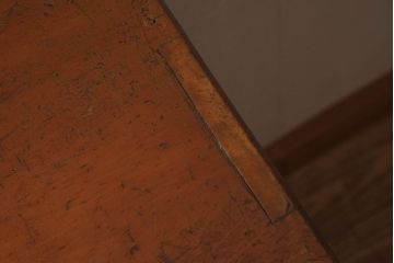 アンティーク雑貨　昭和レトロ　和製アンティーク　古い木製の縦型引き出し(ドロワー、チェスト)