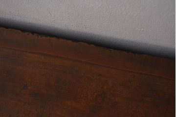 アンティーク家具　和製アンティーク　お洒落なチェッカーガラス入り!小さな収納棚(戸棚)