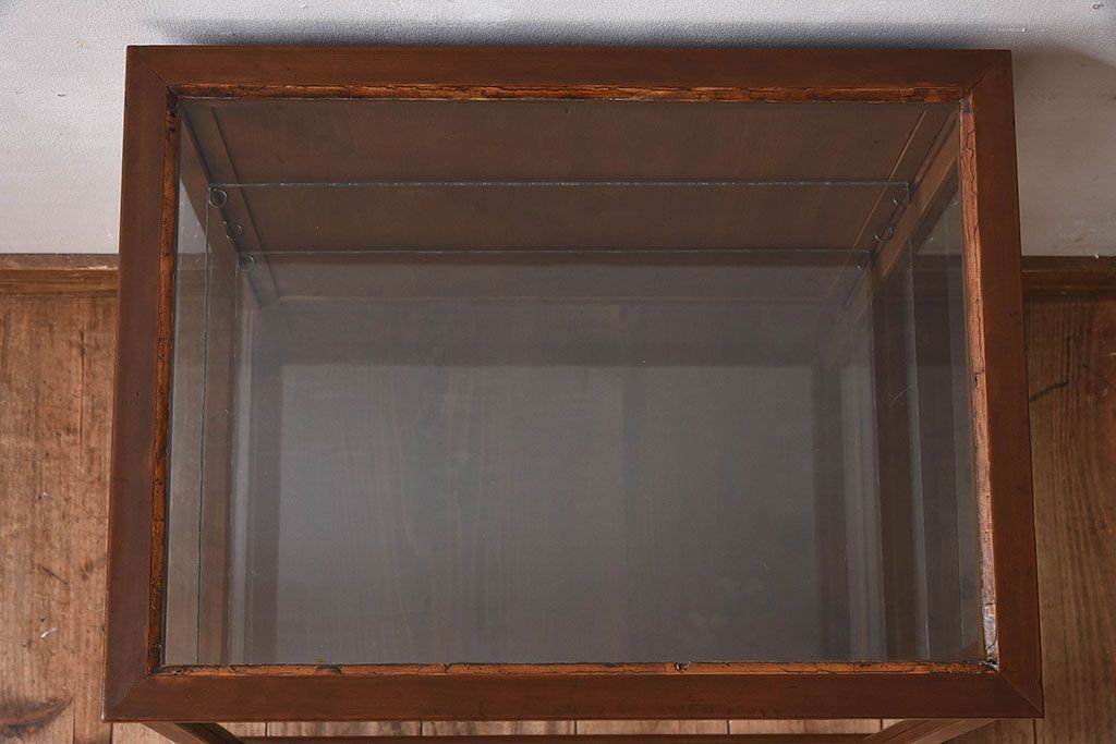 アンティーク雑貨　和製アンティーク　使い勝手のよい小振りなガラスケース
