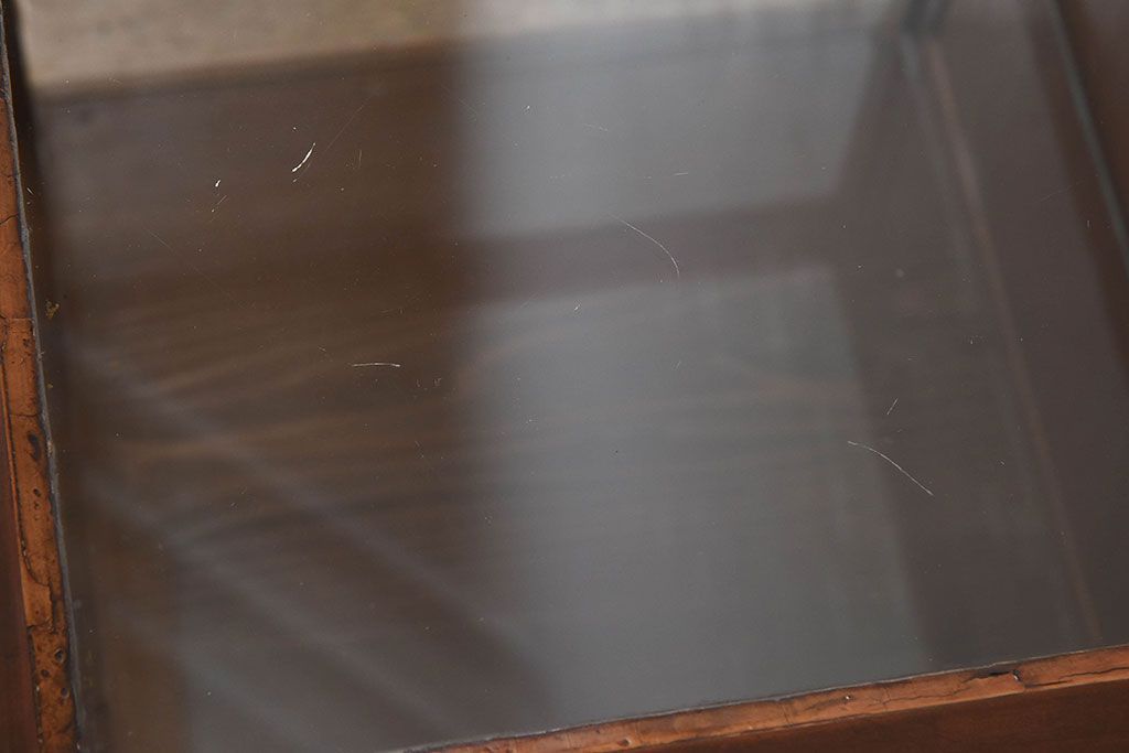 アンティーク雑貨　和製アンティーク　使い勝手のよい小振りなガラスケース